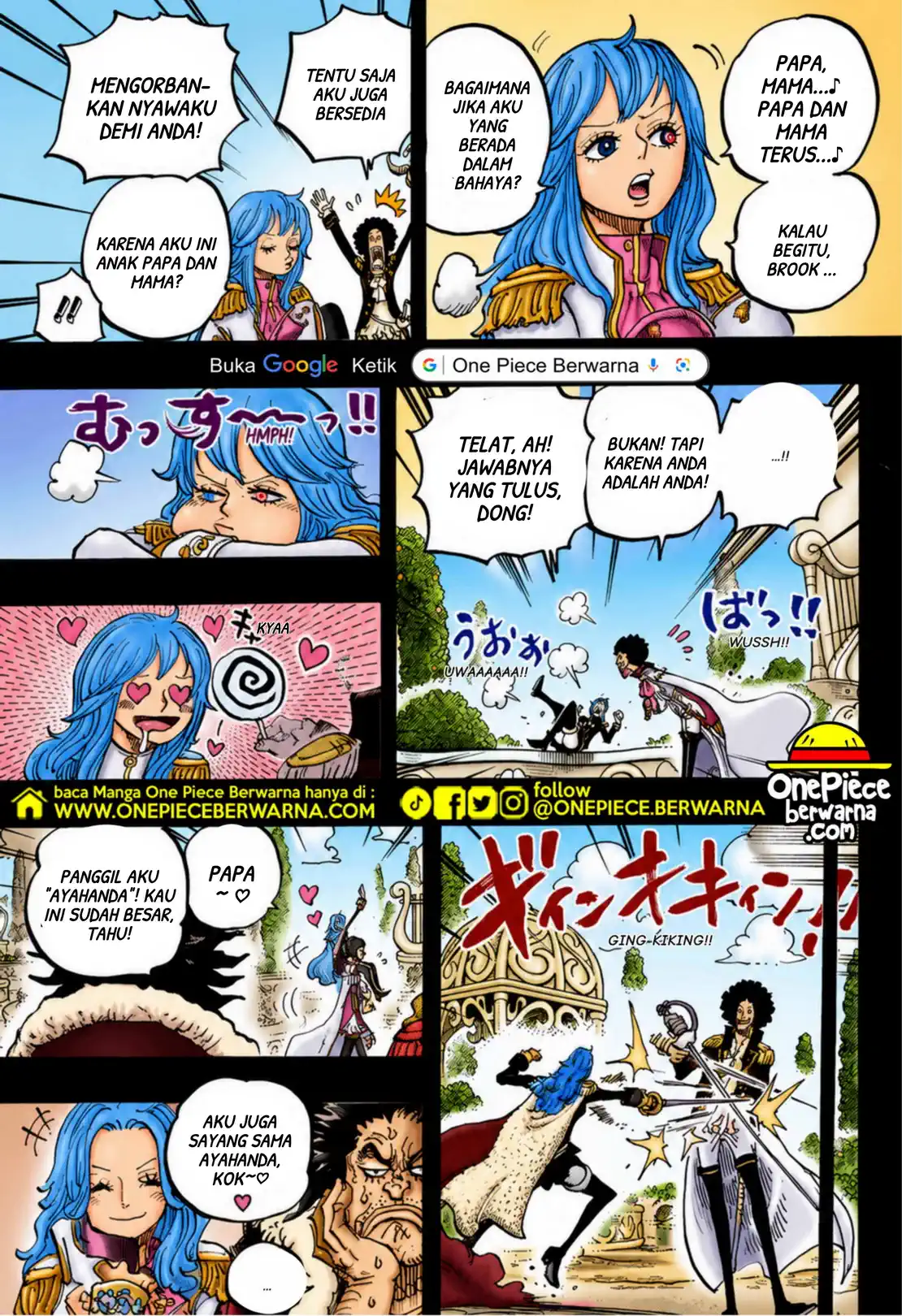 One Piece berwarna 1185 1186 1187 bahasa indonesia